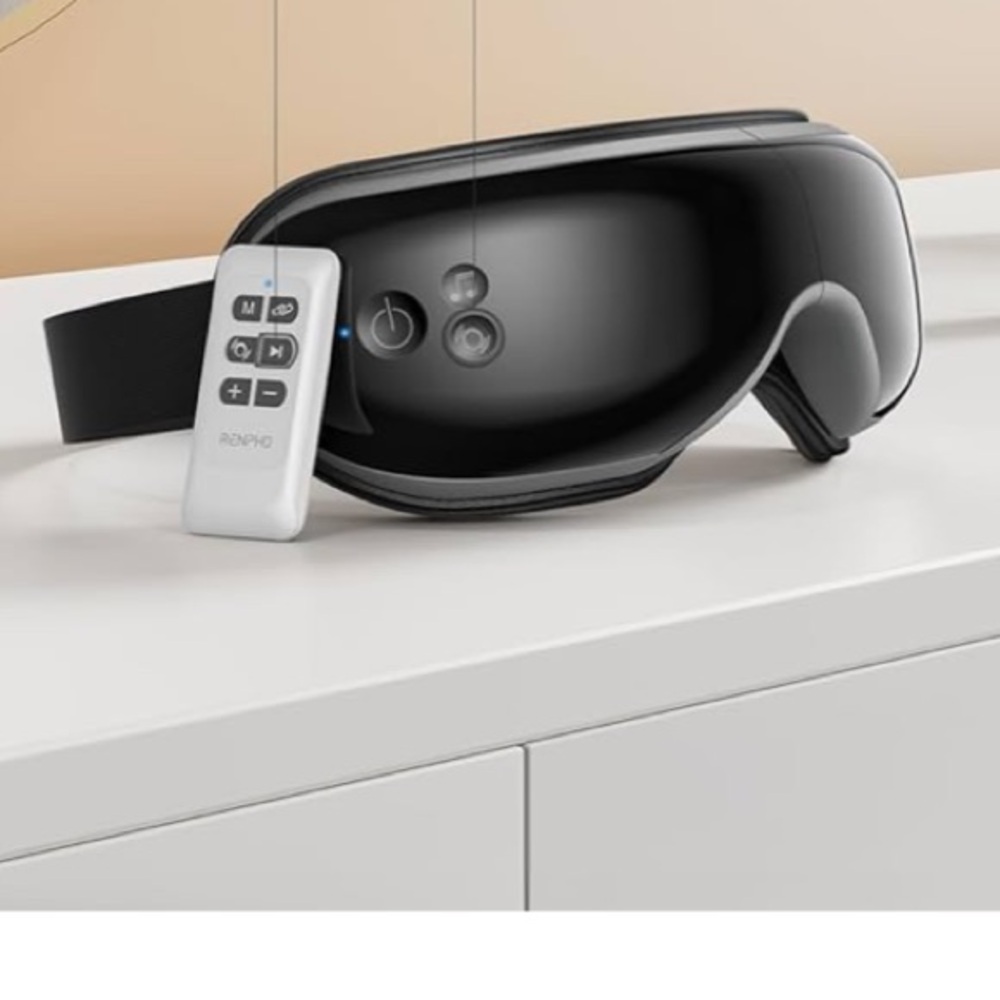 Renpho Black Eye Massager for Migraines with Remote - Picture 5 of 11